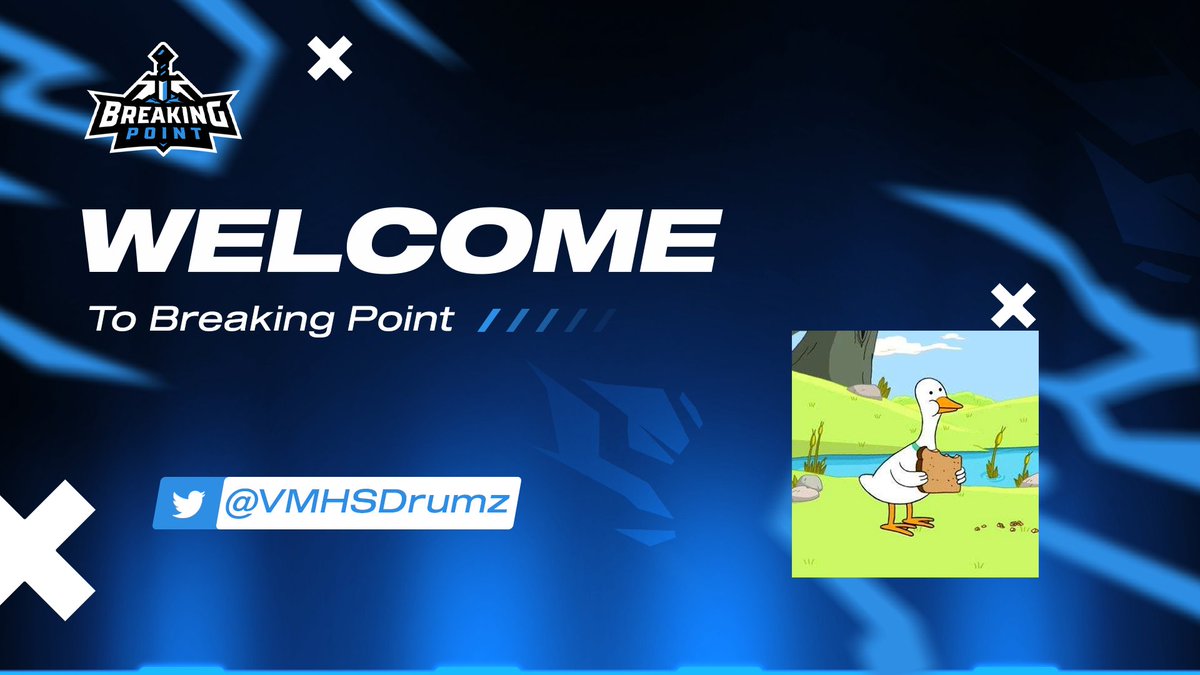 BreakingPointGG's tweet photo. Welcome in @VMHSDrumz to Breaking Point as a content creator! We're happy to have you on board and can't wait to see what you do

#PushYourLimits https://t.co/1UEP7qQEKD