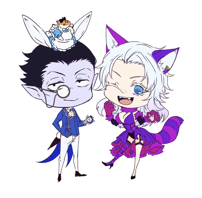 ウサギとチェシャ猫  Δドラロナ 