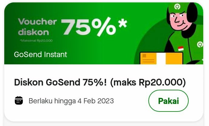 90cosmixcs's tweet photo. WTS voucher promo GOSEND ๐ฆ
โข voucher GOSEND diskon 75% maks.20k (fee 3.5k)
t. wtb need voc vc promo gosend voucher
#zonauang #zonaba #gosend https://t.co/l5CSVRQsVR