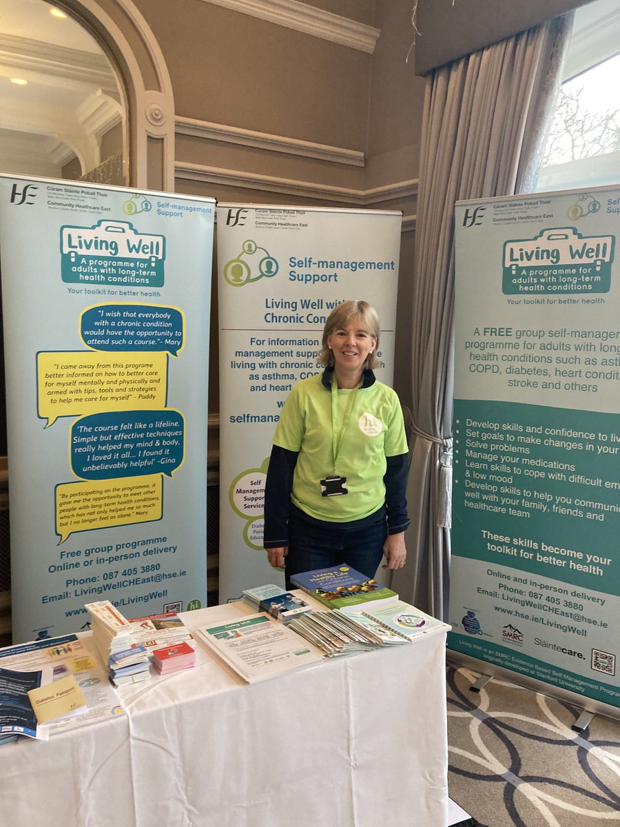 Delighted to share information about Self-management Supports and the HSE Living Well Programme at the East Coast Area Diabetes Conference #HSEselfmanagementsupport #HSELivingWellProgramme ⁦@Diabetes_ie⁩ ⁦@Ch6East⁩
