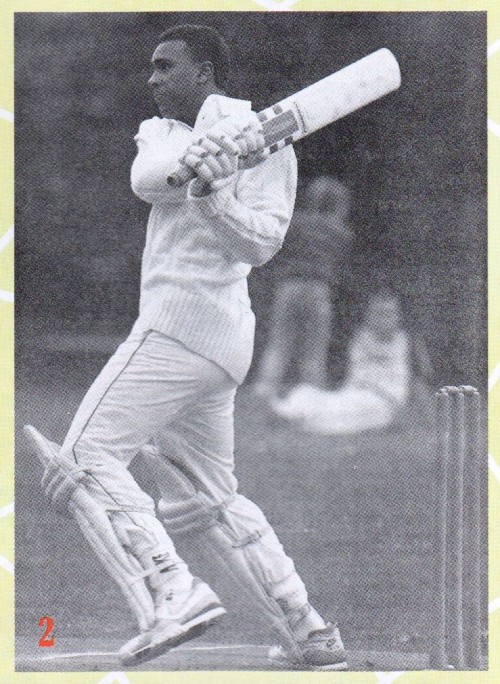 BDOC48's tweet photo. VINTAGE CRICKET - David Rocastle hits out top-scoring with 33 in their charity match against the Kings Head PH Winchmore Hill,  summer of 1989 (venue unknown). Adams and Groves made a few but Arsenal's 115 was not enough for the KH who won by 5 wkts despite 4-23 from Andy Cole. https://t.co/2bJK8NR7S4
