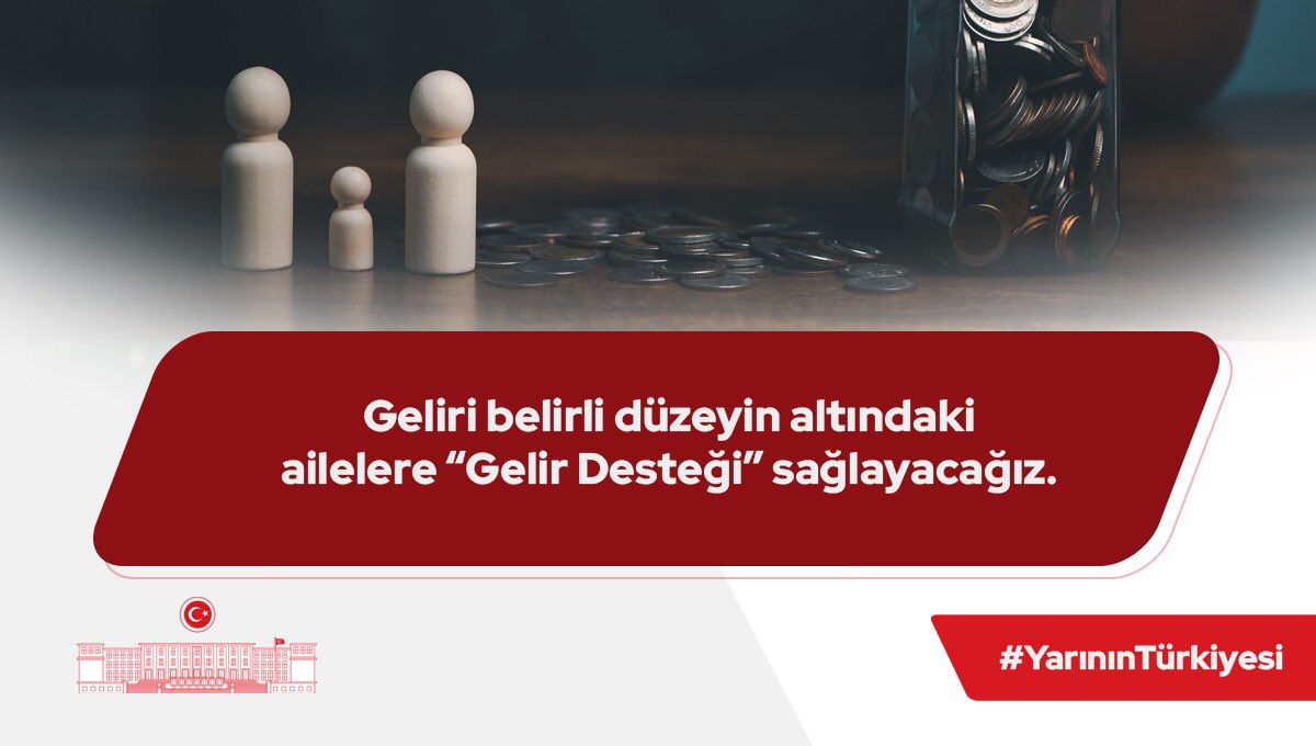 gencdevaantakya's tweet photo. Geliri belirli bir düzeyin altındaki ailelere “Gelir Desteği” sağlayacağız.

#YarınınTürkiyesi https://t.co/K2a5KrD5jf
