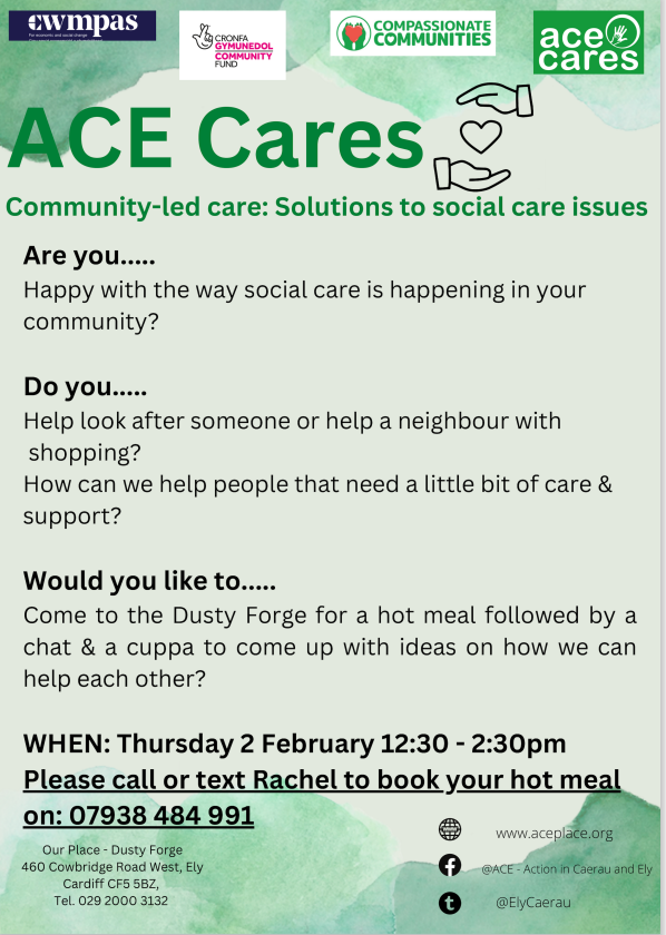 CardiffSW's tweet photo. Some information for activities taking place at @elycaerau_ACE
#SWCluster #Cardiff #ACE #Ely #Caerau #community #griefespace #support https://t.co/mBRYiUZgSu