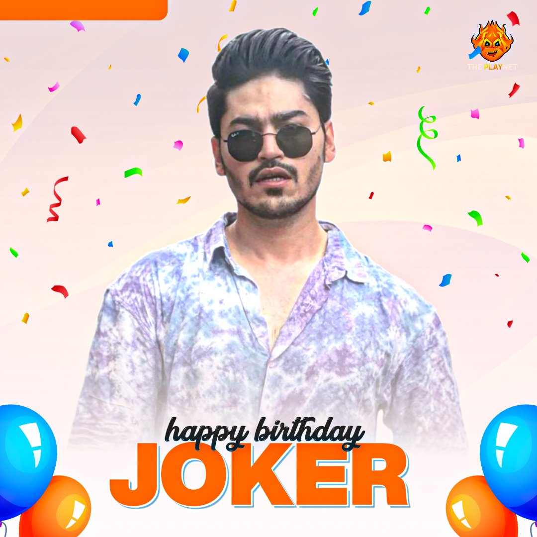 theplaynet's tweet photo. Hold on to your inner child as you grow older.

The Playnet wishes Gulrez Khan Gaming Video creator widely known as joker a very Happy Birthday. Wishes for more suceess in future.  

Regards 
The playnet https://t.co/g87p3lbSU6