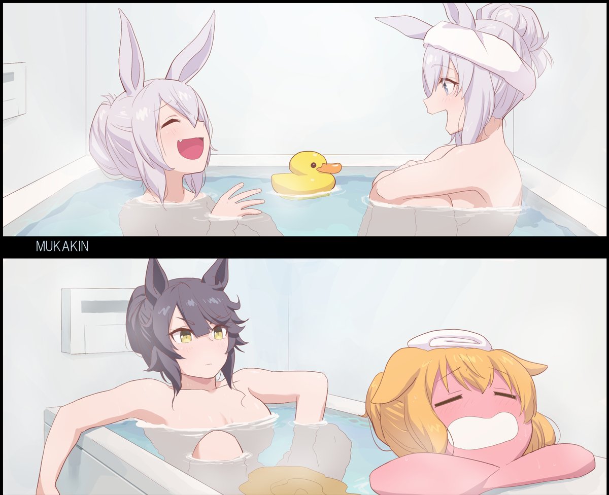 【ウマ娘】それぞれの「Bath Time」
大浴場もいいですね

オグタマ、マヤブラ、テイルドシリ、カレアヤ、シビマルです。だいすき
#ウマ娘 