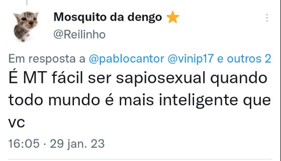 Hater de Cartório e de Vizinho barulhento tweet media