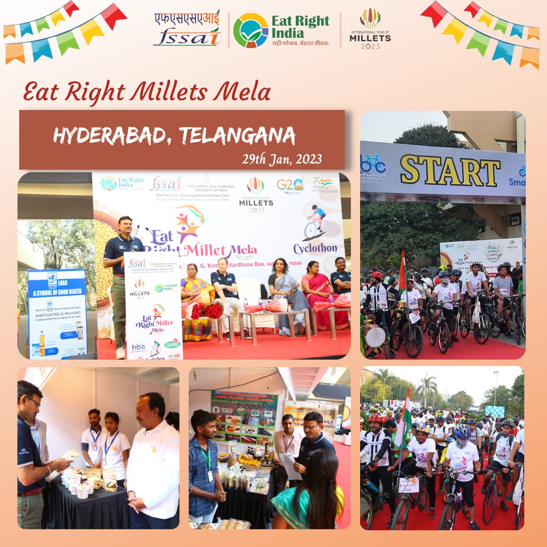 FSSAI on Twitter "FSSAI, Hyderabad organized the Eat Right Millets
