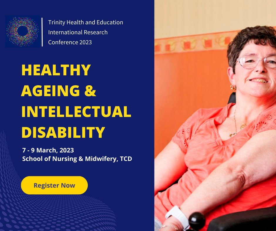 THEconf2024 (@theconf_tcd) on Twitter photo If your research is on healthy ageing & intellectual disability, #THEconf2023 may help you get insights into the field!
Register now for an early bird price: ow.ly/1lBI50MEaXB
<a href="/ageingwithID/">Trinity Centre for Ageing & ID</a> <a href="/MccarrmMary/">Prof Mary McCarron</a> <a href="/PPI_Ignite_TCD/">PPI Ignite TCD</a> <a href="/MuiriosaF/">Muiríosa Foundation</a>
#healthcare #IntellectualDisability If your research is on healthy ageing & intellectual disability, #THEconf2023 may help you get insights into the field!
Register now for an early bird price: ow.ly/1lBI50MEaXB
<a href="/ageingwithID/">Trinity Centre for Ageing & ID</a> <a href="/MccarrmMary/">Prof Mary McCarron</a> <a href="/PPI_Ignite_TCD/">PPI Ignite TCD</a> <a href="/MuiriosaF/">Muiríosa Foundation</a>
#healthcare #IntellectualDisability
