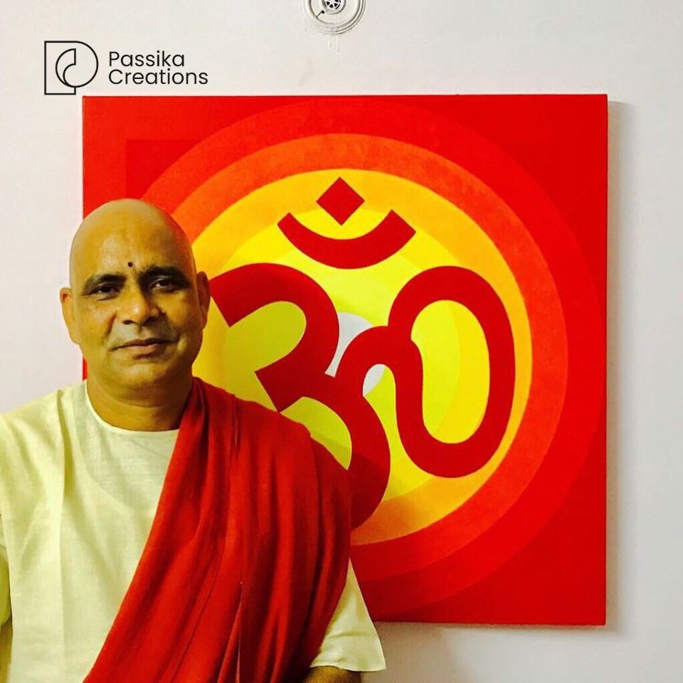 If you are looking to add some extra tranquility and peace of mind to your living room, an Om meditation art of wall can be a great addition. With its simple design and calming colors, this art can help to create a peaceful space in which to relax and de-stress. #art #om #artists
