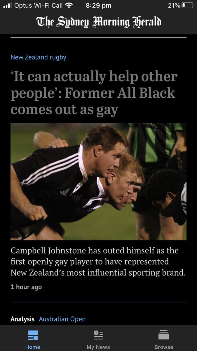AlexieHamilton's tweet photo. @smh what a gross choice of wording?? He didn’t “out himself”!! He decided to come out. That’s it. It would be lovely if that decision was met with respect rather than this weird take on it? https://t.co/in7Hygsnwg