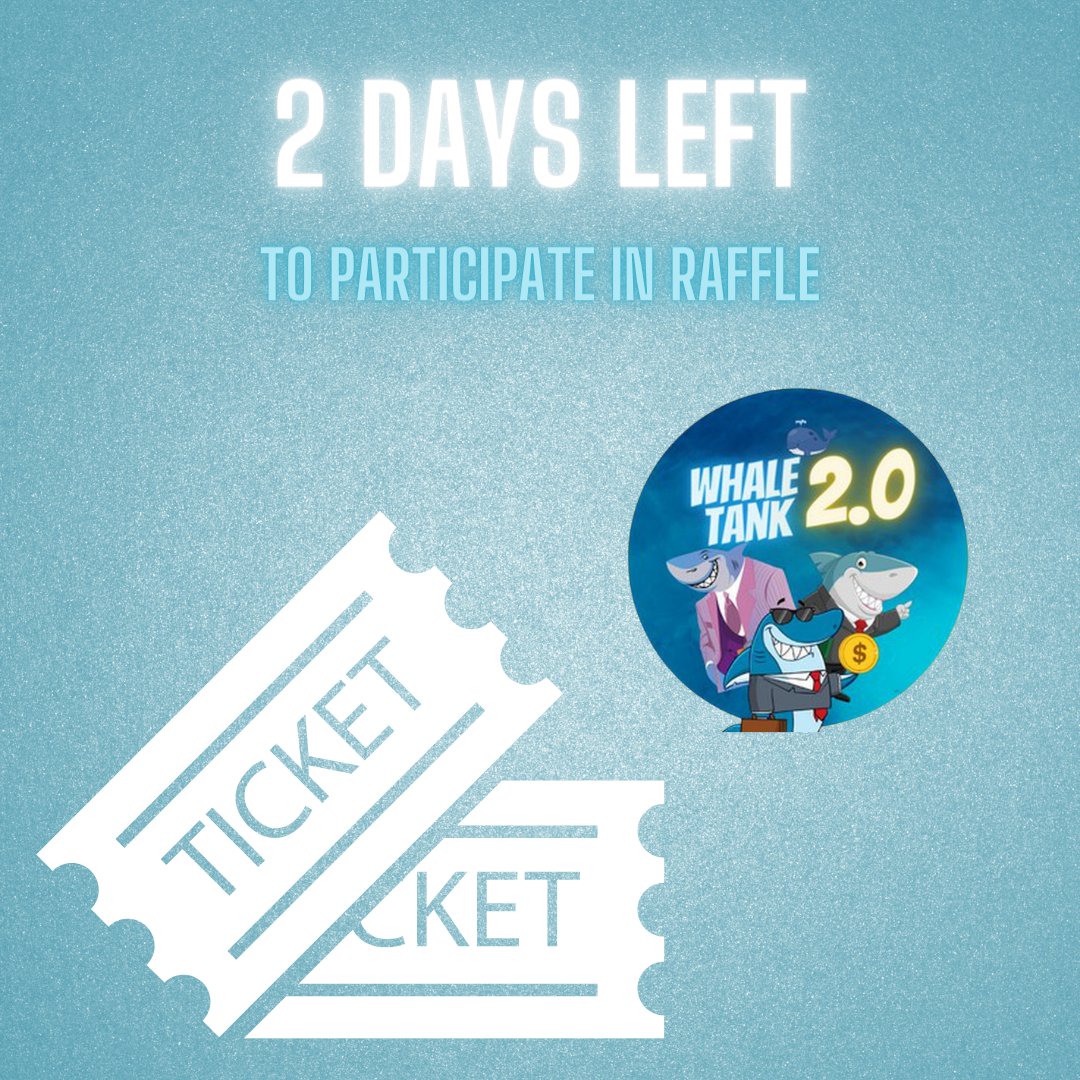 WhaleTankBSC's tweet photo. Just a couple of days left to participate in our raffle to win a $5000 jackpot! 🏆
If you haven't already, head over to telegram to learn more....
https://t.co/TES9ef4MKU https://t.co/1RW0PuQxAN