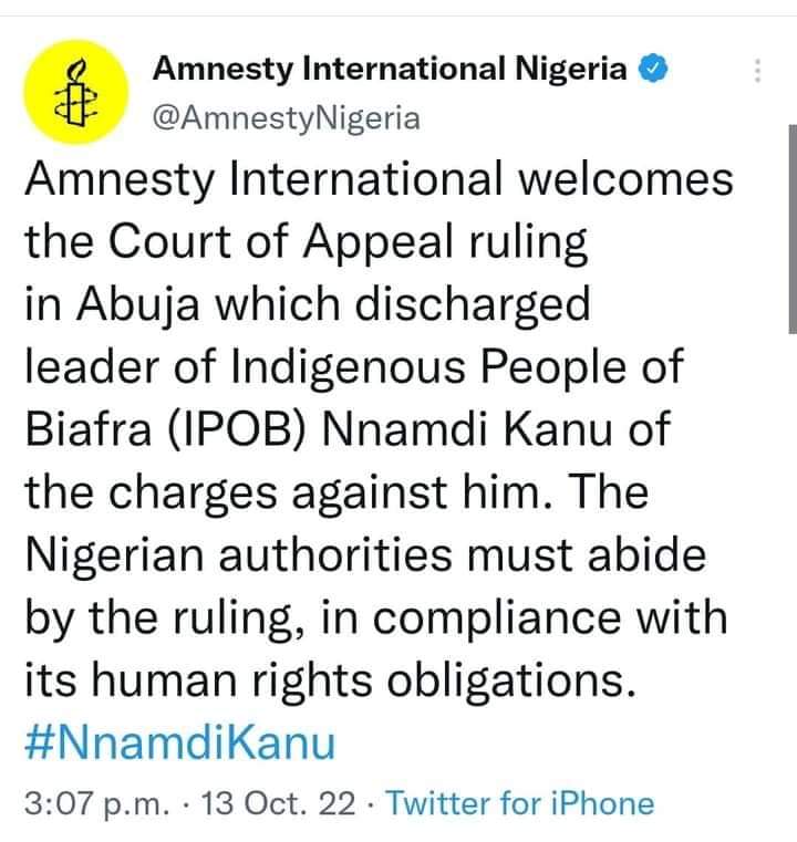 JamesEjike13's tweet photo. @VolunteerVikram The innocent man and #PrisonerOfConcience with all these court declarations yet he's still held in the DSS detention for exactly 19months now #WhereIsHumanRight @Africa_Archives @ajplus @AmnestyNigeria @HananyaNaftali @mfa_russia @netanyahu @SCMPNews @hrw @UNGeneva @StateDept https://t.co/obI0FiPD9I