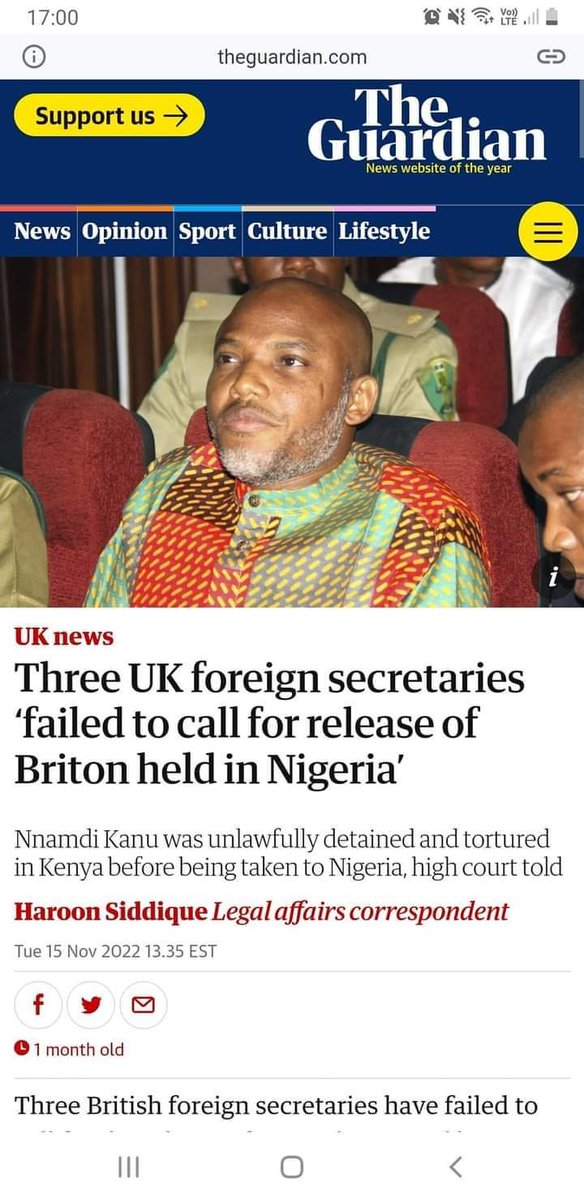 JamesEjike13's tweet photo. @VolunteerVikram The innocent man and #PrisonerOfConcience with all these court declarations yet he's still held in the DSS detention for exactly 19months now #WhereIsHumanRight @Africa_Archives @ajplus @AmnestyNigeria @HananyaNaftali @mfa_russia @netanyahu @SCMPNews @hrw @UNGeneva @StateDept https://t.co/obI0FiPD9I