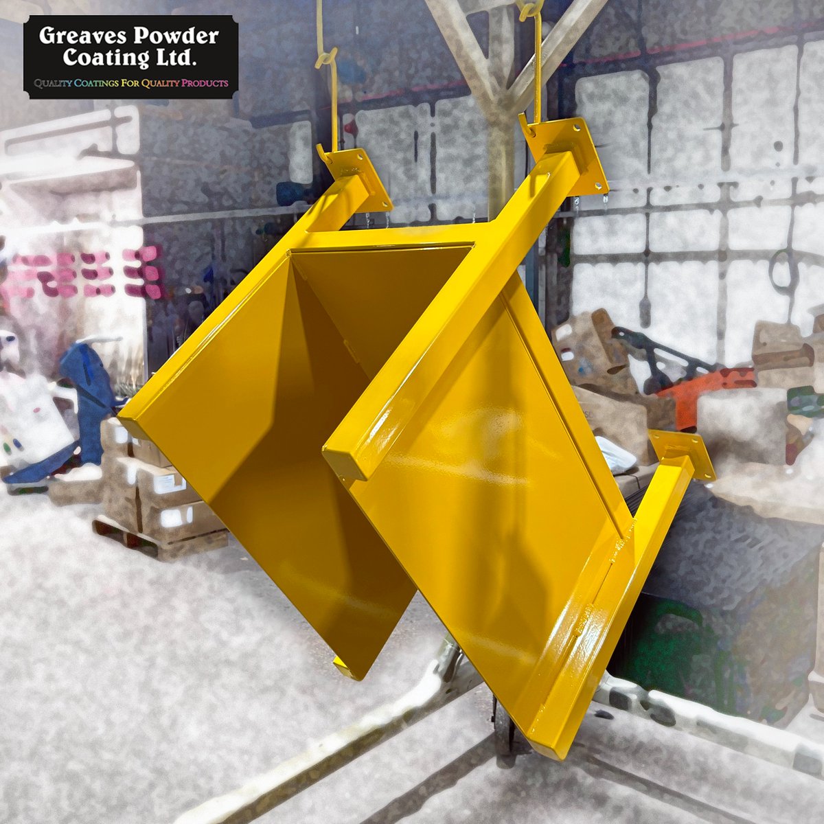 LtdGreaves's tweet photo. A bright finish for this Stillage! 🤩

#powdercoating #powdercoated #ral #sheffield #kelhamisland #neepsend #madeinsheffield #steelcity #sheffieldbusiness #business #gpc #greavespowdercoating https://t.co/IvK6GkNoaL