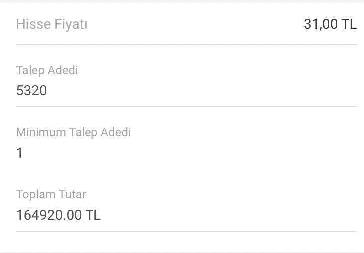 Yatirim_Yolum's tweet photo. BÜLBÜLOĞLU- 165.000₺ talep girişi yapıldı. 👌✅💰                                      #bulbuloglu #bülbüloğlu #halkaarz #hisse #hissesenedi #yatirim #BorsaIstanbul #bist #BIST30 #bist50 #sasa #hektş #FROTO #sisecam #endeks https://t.co/X6naEkSLIY