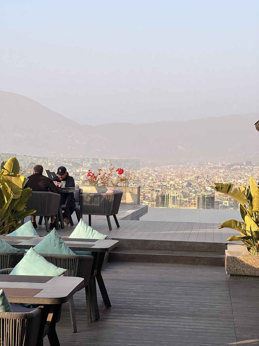 eagleeyetrek's tweet photo. Tourists enjoying the city view from one of the hotel in #kathmandu . Plan you are planning to visit #nepal? https://t.co/ZxYQAySoSk