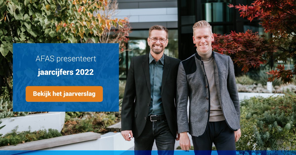 2022 was voor AFAS een prachtig jaar. Zo zetten we de eerste stappen voor onze eigen campus, lanceerden we een klimaatfonds en maakten we Corporate Social Responsibility voor onze klanten beschikbaar in ons product. Benieuwd naar onze cijfers? ⤵️
afas.nl/persbericht/af…