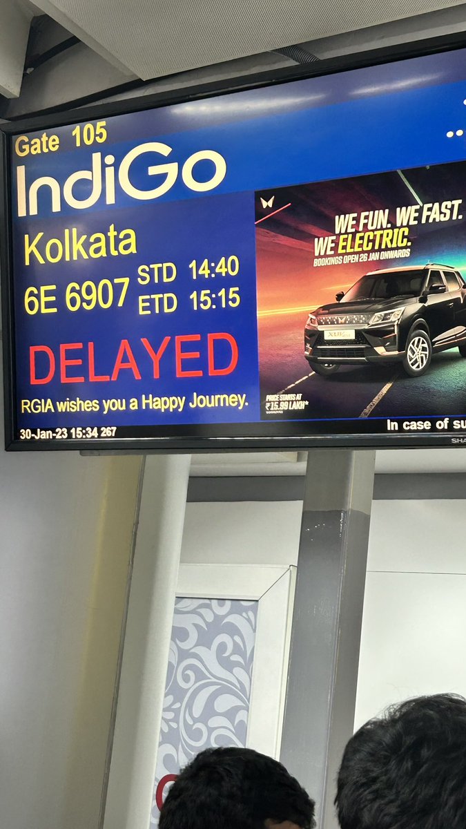 ghoshn70's tweet photo. #indigo absolutely disgusting operations you are running even after confirmation that will there be any delay in flight?See what’s happening,I am travelling to Kolkata to cremate someone,I bought a ticket by paying high price!Now they are saying it will be 3.30 pm!! #indigoisjoke https://t.co/j3Vm00fVUy