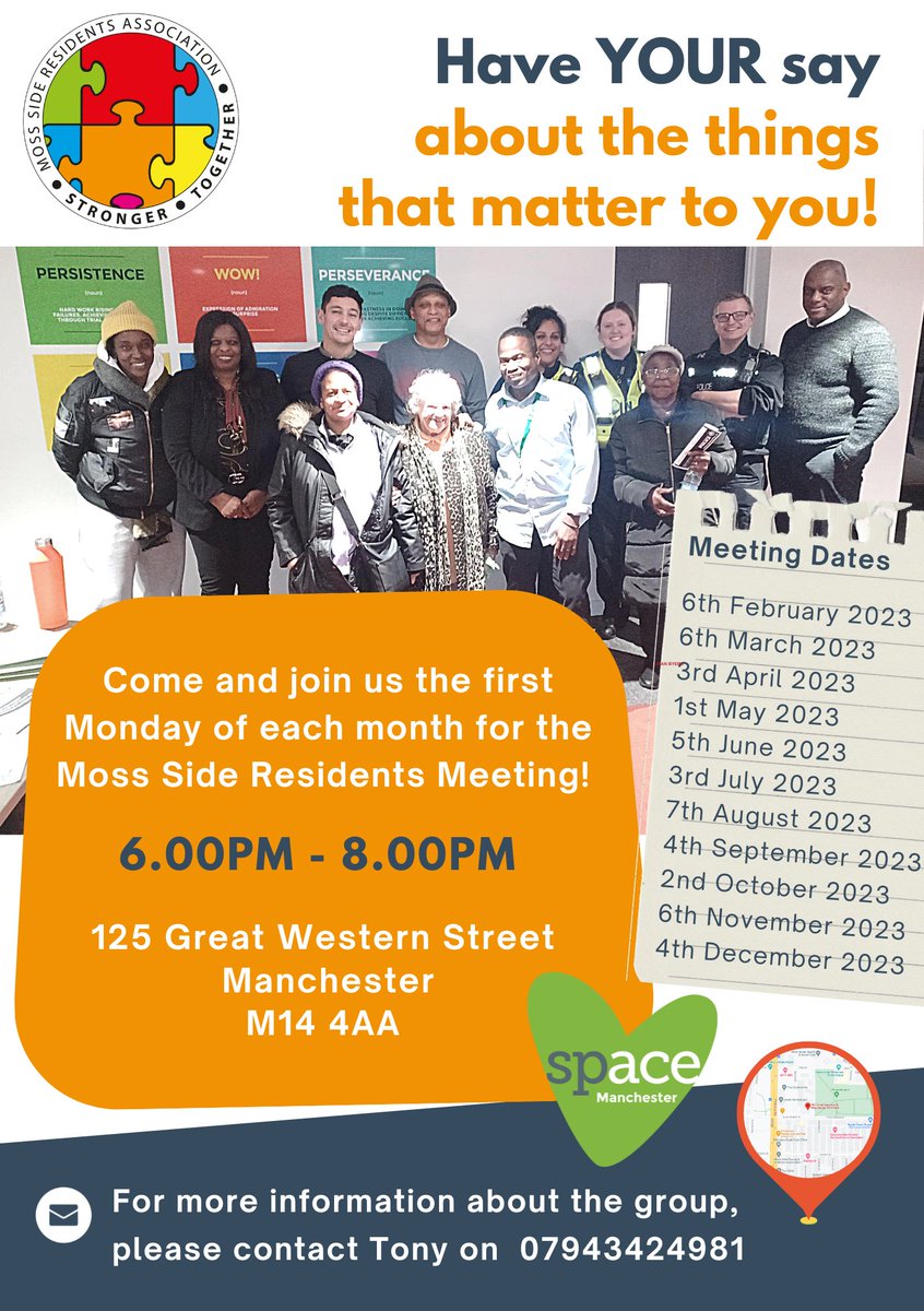 Come and join us at the next Moss Side residents meeting on 6th February 6pm - 8pm. Look forward to seeing you all there!!