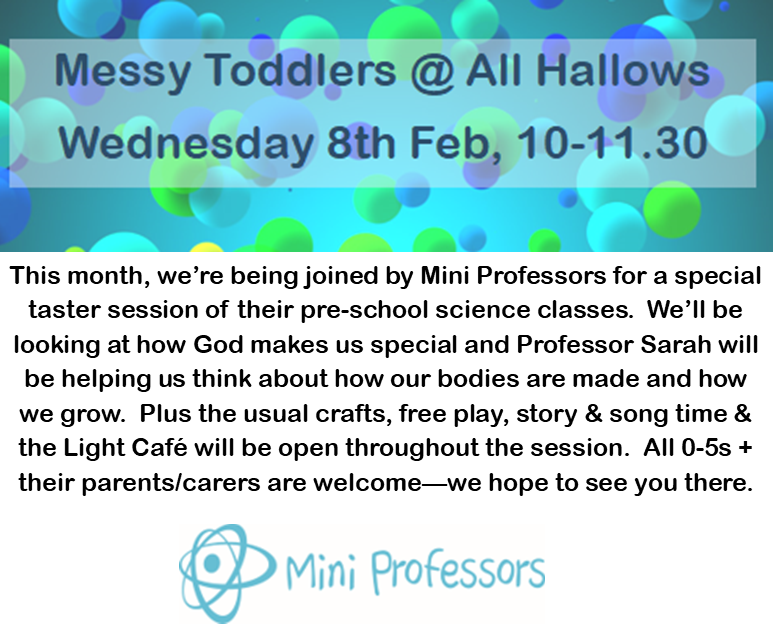 AHChurchCheadle's tweet photo. Something different for our toddler group on 8th February https://t.co/ZIxgZcilrW
