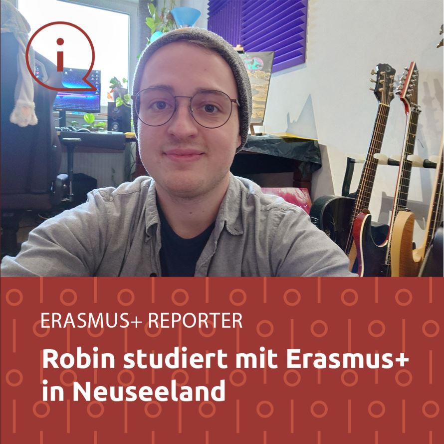 Erasmus_DAAD's tweet photo. Herzlich willkommen #ErasmusPlusReporter Robin!
Robin beginnt Ende Februar ein #ErasmusPlus Auslandssemester in Neuseeland 🇳🇿und berichtet ab sofort von Beginn seiner Vorbereitungen.
Seid dabei & erfahrt mehr über die spannende Reise von Robin! 👉 https://t.co/08AnYIF1be https://t.co/j9hh596rYO