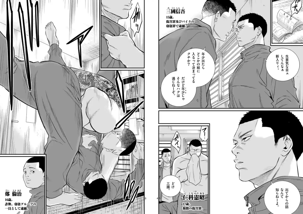 FuryoGang's tweet photo. "Shōnen-in Ushijima-kun" a commencé aujourd'hui au Japon. On y retrouve Ushijima Kaoru (15 ans) en centre de détention pour mineurs dans lequel il va être confronté à la dure réalité du milieu carcéral. Ambiance sombre, violence garantie, l'un des spin-off les plus prometteurs. https://t.co/g8vLCo92TZ