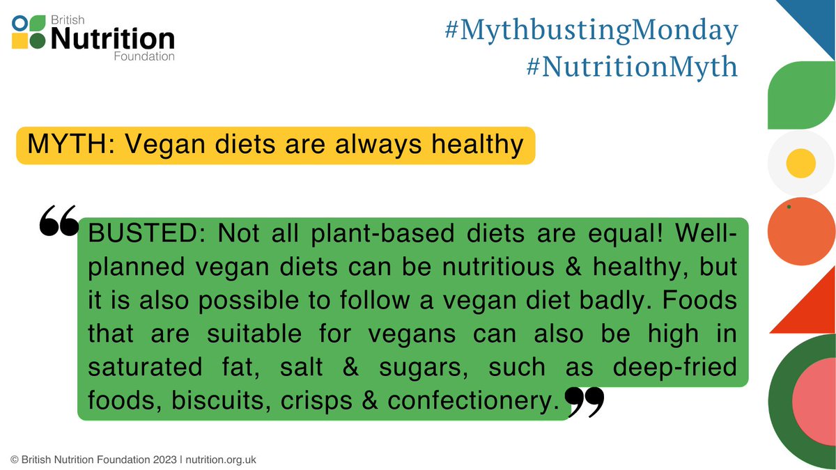 British Nutrition Foundation on Twitter "It's MythbustingMonday Time