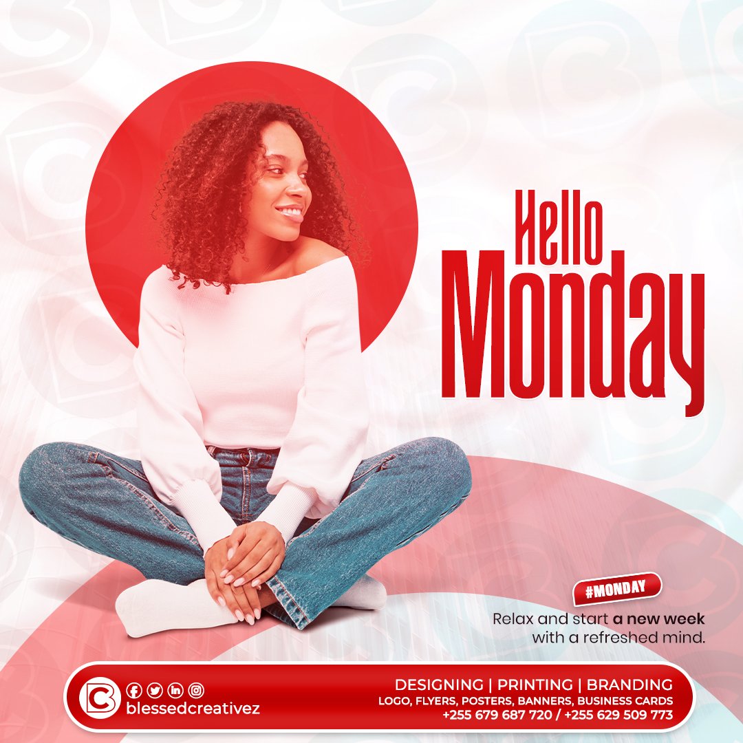 BlessedCreativz's tweet photo. With a refreshed mind, let's start a new week, with renewed energy to achieve business goals...
HIRE US NOW..!!!
WeDESIGN
WePRINT
WeBRAND
#monday #newweek💡 #renewedenergy🪄🏹📈 #blessedcreativez #creativerevealing #creativevalue #workweek #hireusnow📞 https://t.co/eGoZ0qKovq