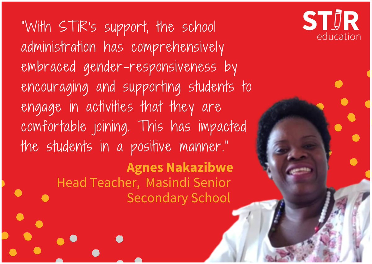 Agnes Nakazibwe, a headteacher in Uganda, transformed her school's administration with STiR's support. We are proud of the impact she has created in her school.