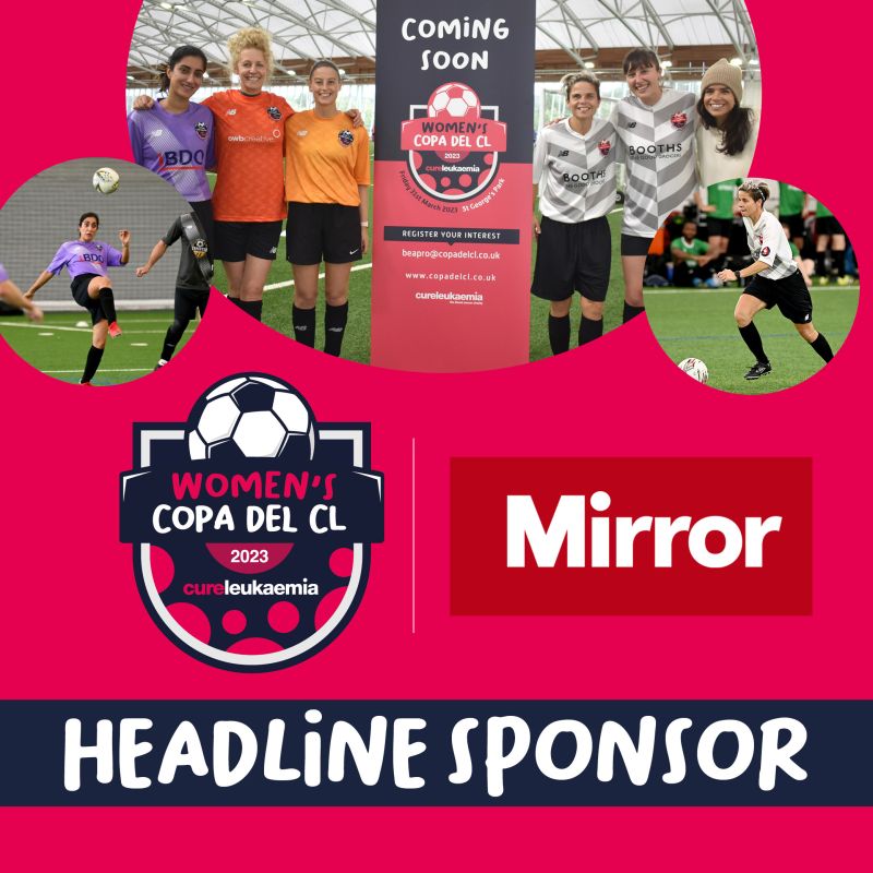 Come to the first ever female-only football tournament and join the fight against blood cancer to support a new paediatric clinical trials programme! T⚽The Mirror sponsors Finish It! Cure Leukaemia campaign. bit.ly/3Xow4Pz #CopaDelCureLeukaemia #SupportCancerResearch