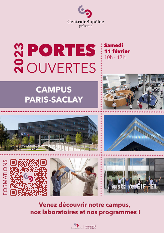 [JOURNÉE PORTES OUVERTES]

Notre campus de Paris-Saclay ouvre ses portes le 11 février

Venez nombreux !

🟣 Inscriptions > bit.ly/3WzrOeU