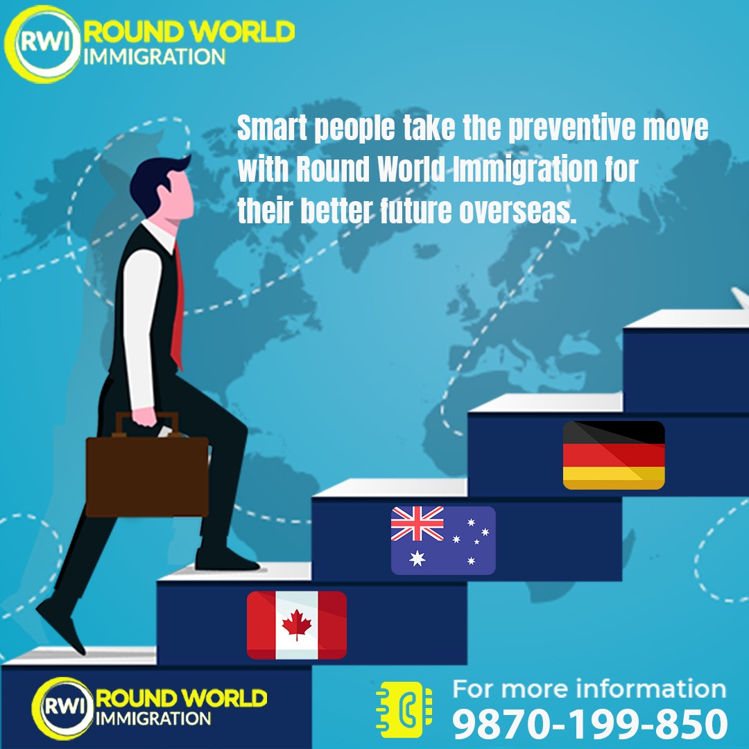 Smart people always take the preventive move with the best consultant round world immigration for their better future in Overseas.

Further info just connect with us - bit.ly/2Gr5mlH OR 9870199850

   #germany #prvisa #prcanada #canadapr #migrationoverseas #visaservice