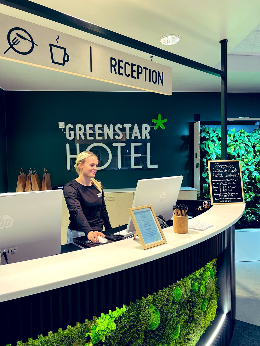VisitOuluFI's tweet photo. Uutta Oulussa! 🌱 Hiilineutraali GreenStar Hotels on nyt avattu! Greenstar tarjoaa ekologisia ja edullisia öitä luovilla ja ennen kaikkea vihreillä yksityiskohdilla maustettuna.✨

Katso lisää: https://t.co/4v5OrSsSVO

#Oulu #matkailu #hotellit #majoitus https://t.co/bnCSN7rjPT