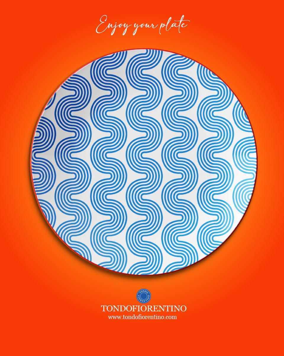 OfficialTondo's tweet photo. Effervescent collection of porcelain plates with a curvilinear decoration defined by a delicate contrast between light blue and white, all enclosed by a red thread that outlines the edge of the plate.  #chef #personalchef #restaurant #decor #home  #experience #plate #porcelain https://t.co/VnqgDdIwae