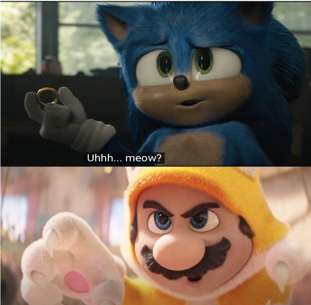 In Sonic The Hedgehog [2020], Sonic The Hedgehog says 