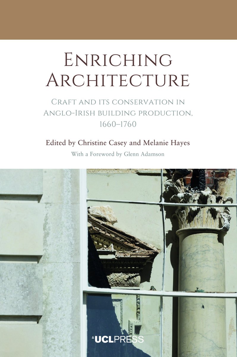 We're cover stars! Spot us on the front of new @uclpress book Enriching Architecture, featuring a chapter from our Senior Curator Sophie Chessum on Clandon's plasterwork ceilings (1/5)