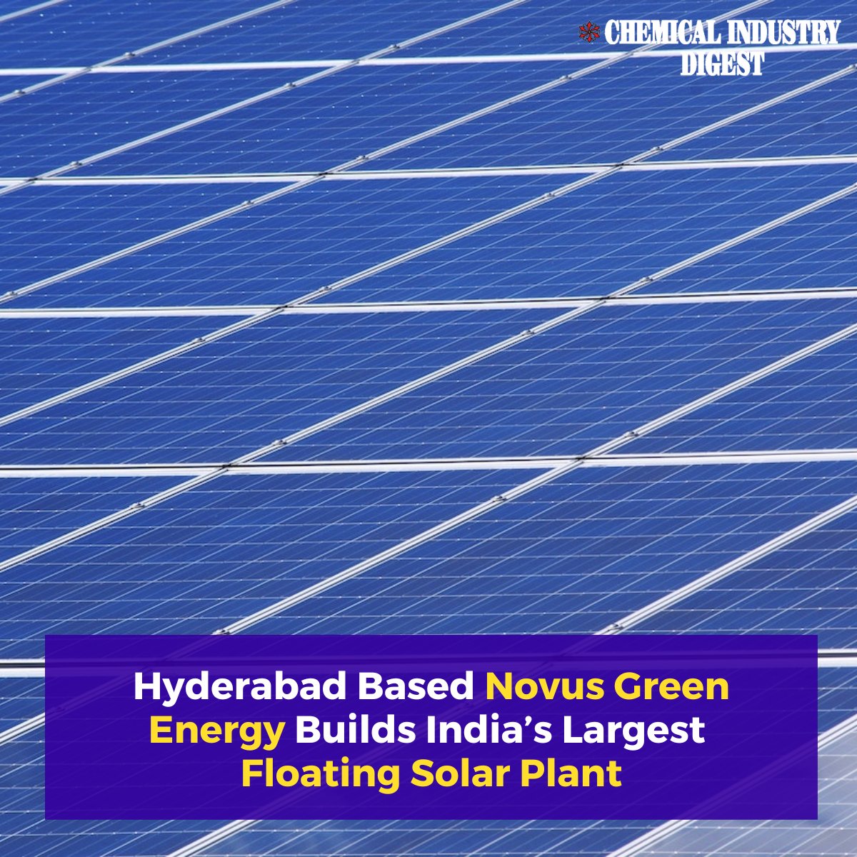Novus Green Energy Systems Ltd has installed and completed synchronisation of a floating solar plant with transparent glass-to-glass modules at Singareni Thermal Power Plant, Jaipur, Mancherial district.

Read more: chemindigest.com/hyderabad-base…

#GreenEnergy #solarplant #solarenergy