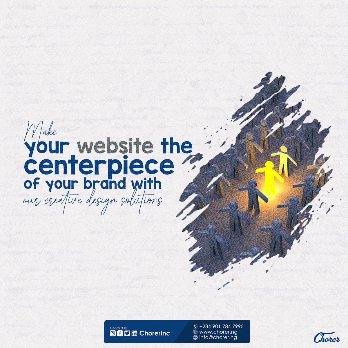 ChorerInc's tweet photo. Transform your online presence and elevate your brand with our creative design solutions. At Chorer, we believe that your website should be the centerpiece of your brand, reflecting your unique style and personality.

#sandra  #fearwomen #Lagosians #Ebuka #10thofFebruary #ruth https://t.co/BosibCPiDH