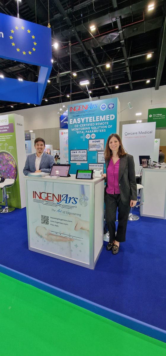 What a great experience joining @Arab_Health 2023 in Dubai with <a href="/EUeic/">European Innovation Council</a>! 

📍Hall 6 - Booth Z6.B22

Come find us!
#arabhealth2023 #ah23 #health #innovation #dubai #dubaihealth #healthcare #telemedicine