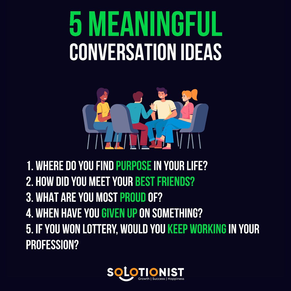 _manu_gee's tweet photo. 5 meaningful conversation ideas
#Solotionist #changeyourmindset #growth #businessmindset #successtips #success #goals #business #happiness #dustyourselfoffandtryagain #moveorbemoved https://t.co/dcVDHw6wLo