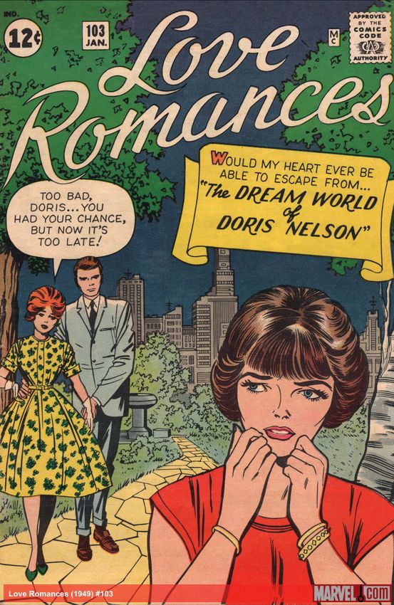 randomcomicbook's tweet image. Love Romances (1949) #103 published 1/1963
marvel.com/comics/issue/9…
