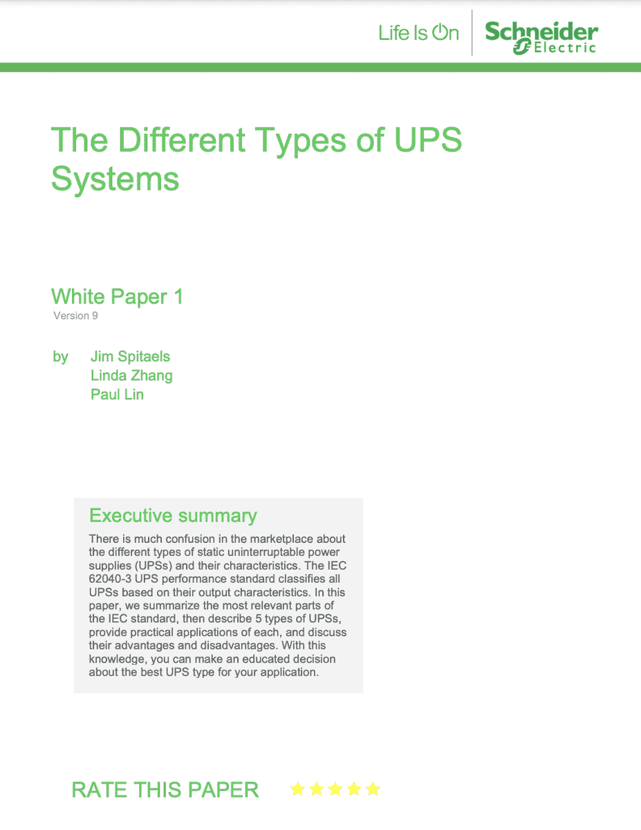 EfficiencyIT's tweet image. Resilience is a key priority for any #datacentre environment, but which type of UPS is best for your mission-critical loads? In this #whitepaper, we define five different types of #UPSs, &amp;amp; examine their benefits &amp;amp; drawbacks. Download here: bit.ly/3a7Z9eo #BornEfficient