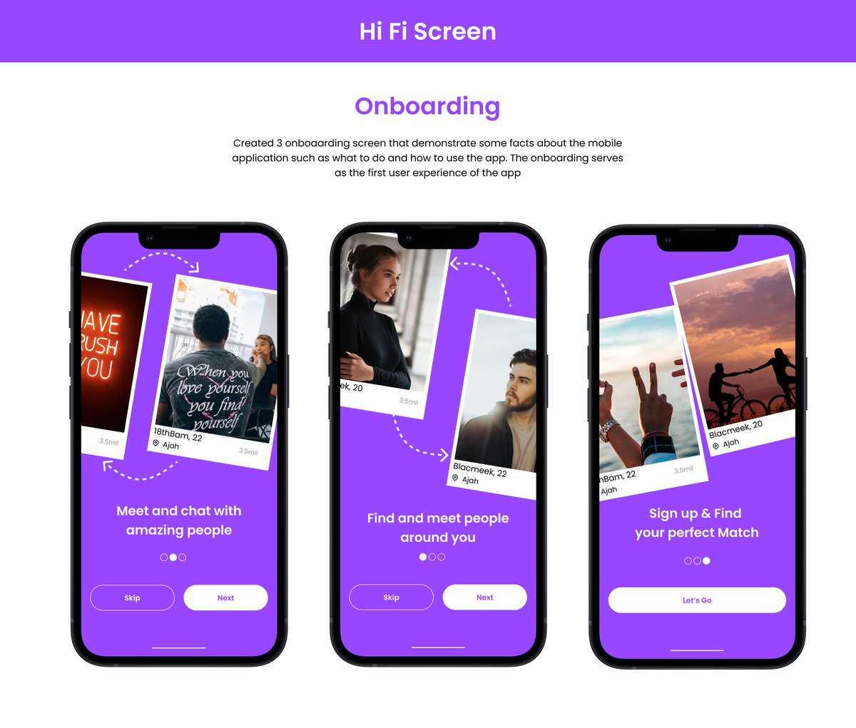 Blacmeek's tweet image. Been single for a while now and I decided to design a dating app. &quot;LoveME&quot; is a mobile application that allows users to find and connect with potential romantic partners.

Check the link for full presentation behance.net/gallery/162525…