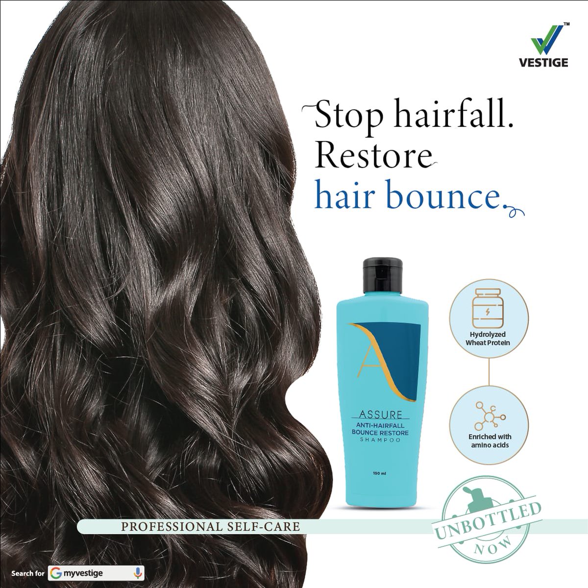 vestigemkt's tweet photo. A complete hair care product, Assure shampoo is enriched with amino acids and hydrolyzed wheat protein to make your hair bouncy and tangle-free. Get a salon experience at your home now.

#WishYouWellth #professionalhaircare #antihairfallshampoo #unbottlednow https://t.co/RjkOQBf9Uj