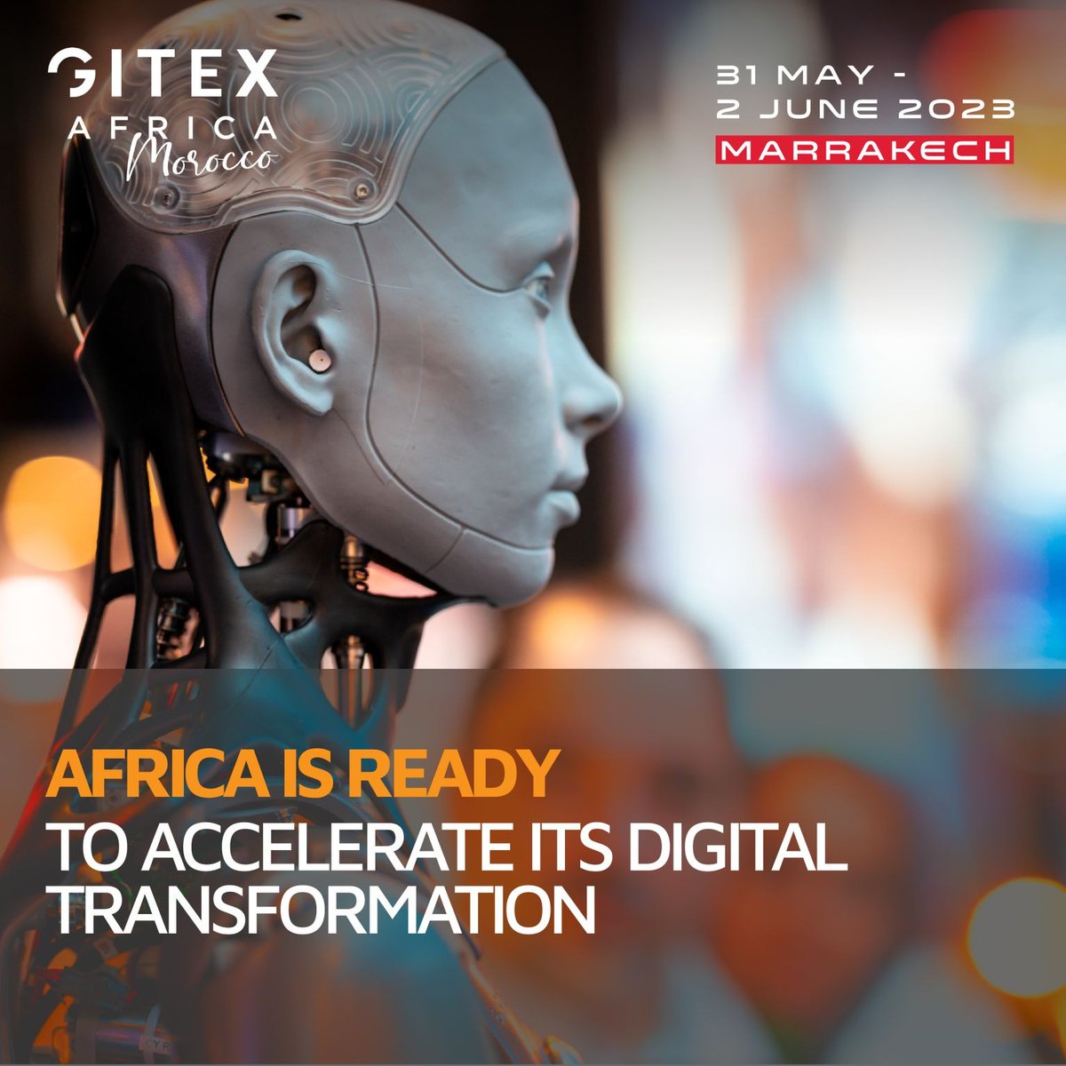 DailyNewsEgypt's tweet photo. From the 31st May until 2nd June, 2023, Marrakech will transform into the world’s tech capital as it welcomes 20,000+ Trade Buyers, 500+ Exhibitors, 400+ Startups, 125+ Government Delegations from more than 95 countries
#GITEXAFRICA #Africa #AfricaTech  #StartupAfrica #Marrakech https://t.co/VhP0eaqV5G