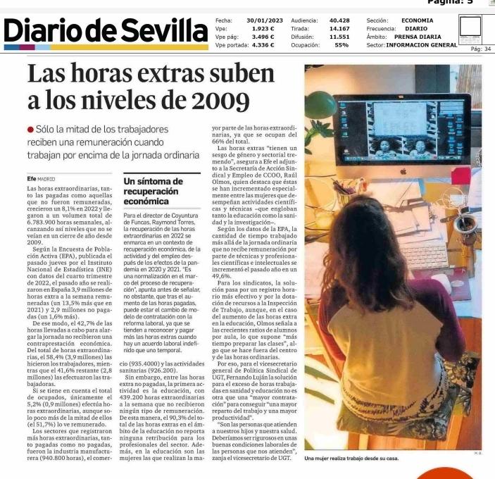 Cada semana se hacen 7 millones de horas extraordinarias, de las cuales las empresas apenas pagan un 60%. Si sumas esto a su resistencia a actualizar salarios conforme a la inflación, la sensacion de atraco es lógica. 
#SalarioOConflicto