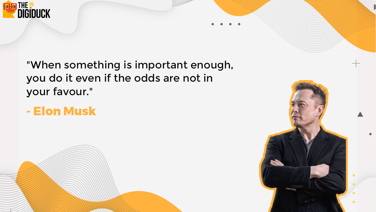 DigiDuckBlog's tweet photo. For all the critics of Elon Musk out there… 💁
#DigiDuckBlog #digitalmarketingexperts #digitalmarketingquotes #marketingtips #marketingagency #socailmediamarketing #socialmediaspecialist #quoteoftheday #dailyquote #dailyquote #mondaymotivation https://t.co/uE4DRamzcT