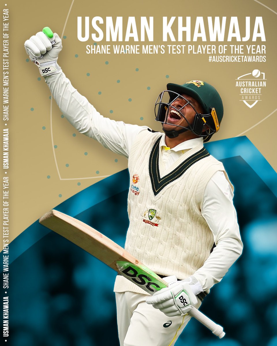 CricketAus's tweet photo. A fitting recognition for one of Australia's Test cricketing greats! 

#AusCricketAwards https://t.co/UPHDEnftxe