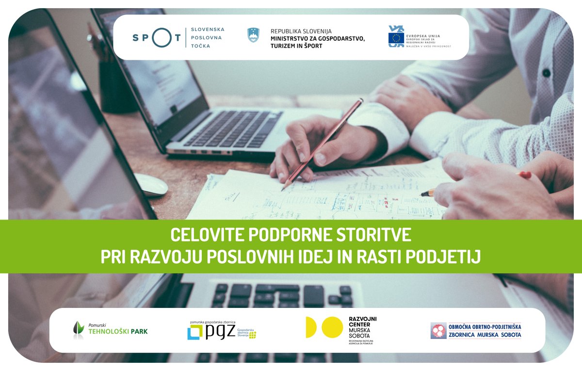📣Vabimo vse zainteresirane potencialne podjetnike in MSP (mikro, mala in srednje velika podjetja), da izkoristijo ✅brezplačne podporne storitve💪👨‍💼, ki nimajo narave "de minimis" pomoči.
Več o brezplačnih podpornih storitvah preverite tukaj: lnkd.in/ecD37kd5