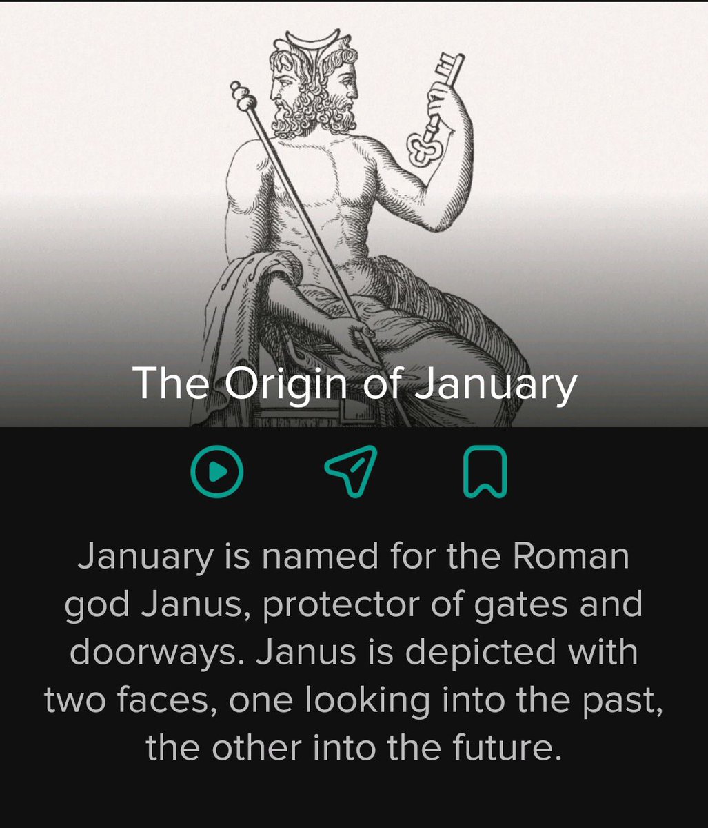 repairsensei1's tweet image. Did you know

January is named for the Roman god Janus, protector of gates and doorways. Janus is depicted with two faces, one looking into the past, the other i to the future.

Source: Ultimate Facts
#didyouknowfacts #truefacts #allfacts #factsdaily #dailyfacts #doyouknow